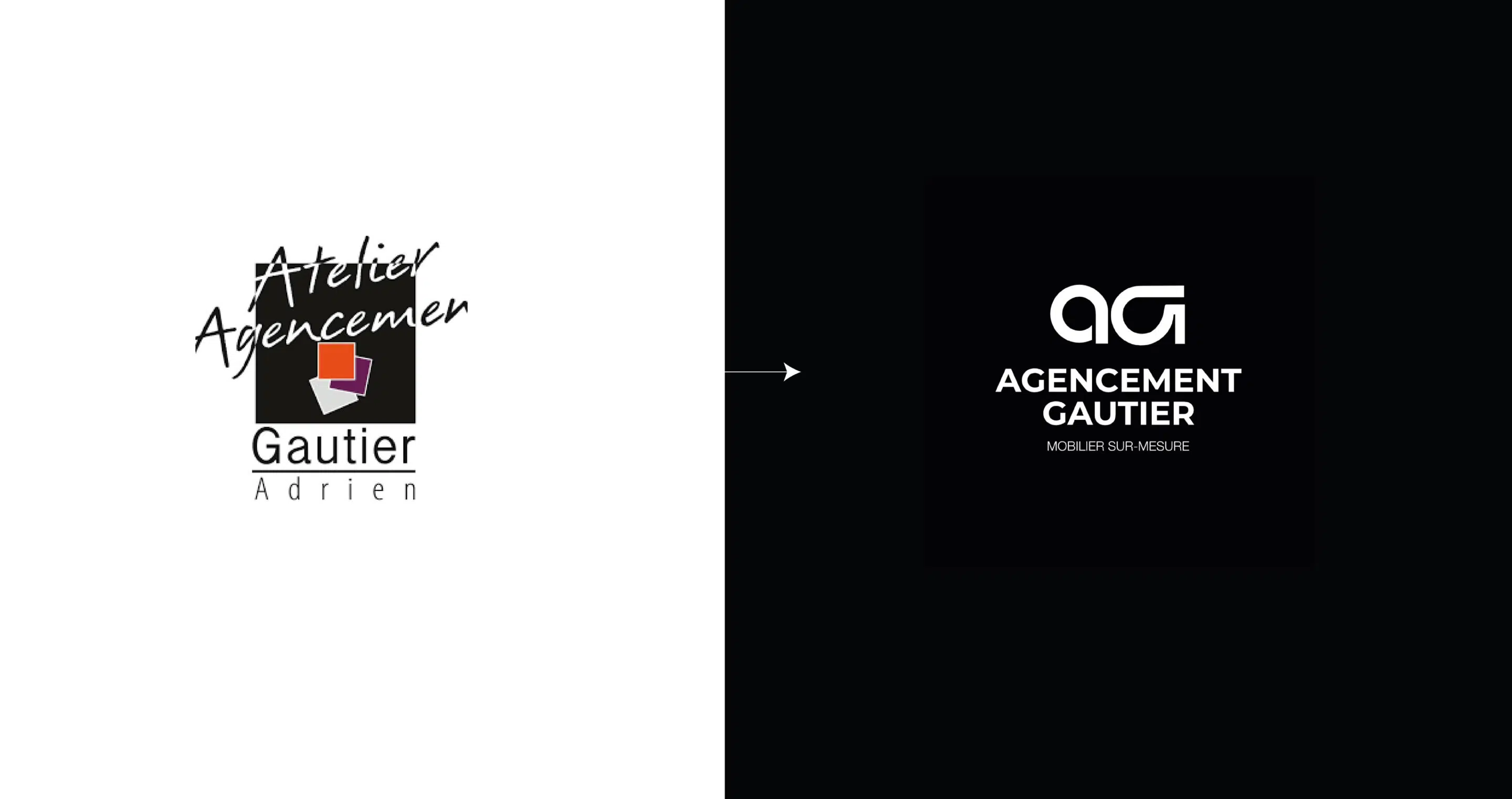 agencement-gautier-nouveau-logo-image-principale hd graphisme rennes différence entre ancien et nouveau logo Agencement Gautier, entreprise de mobilier sur-mesure