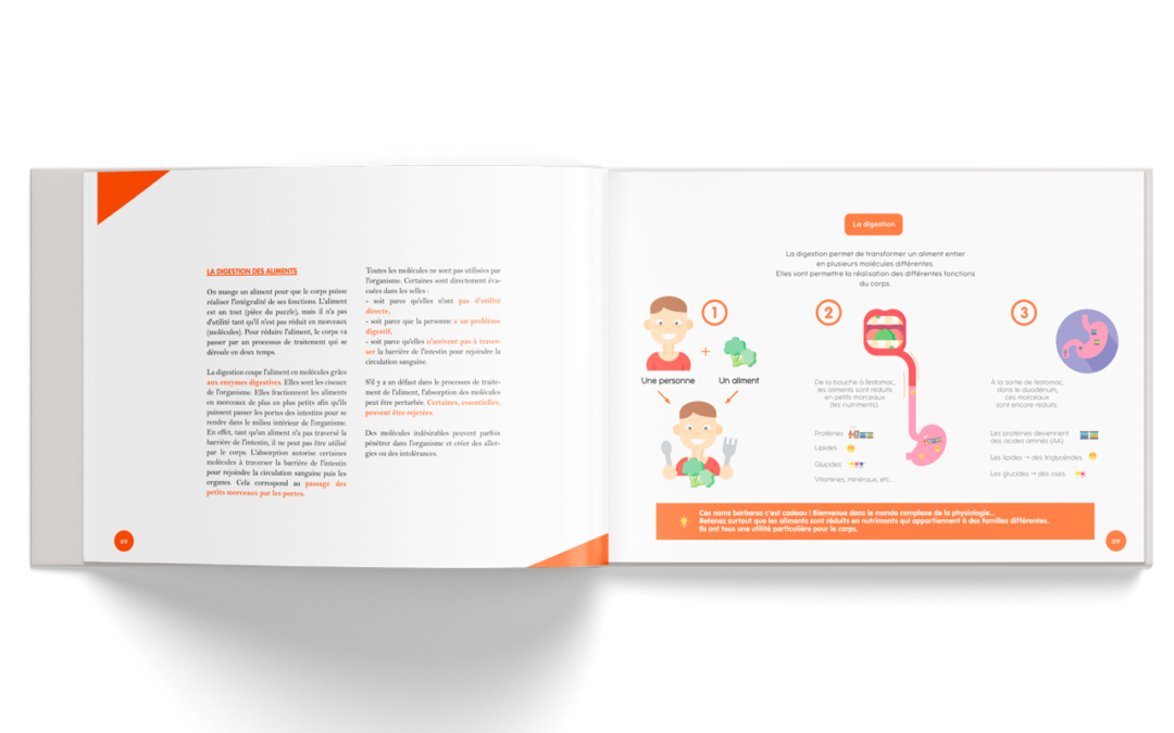 Macro et micro nutrition, mise en page livre nutrition
