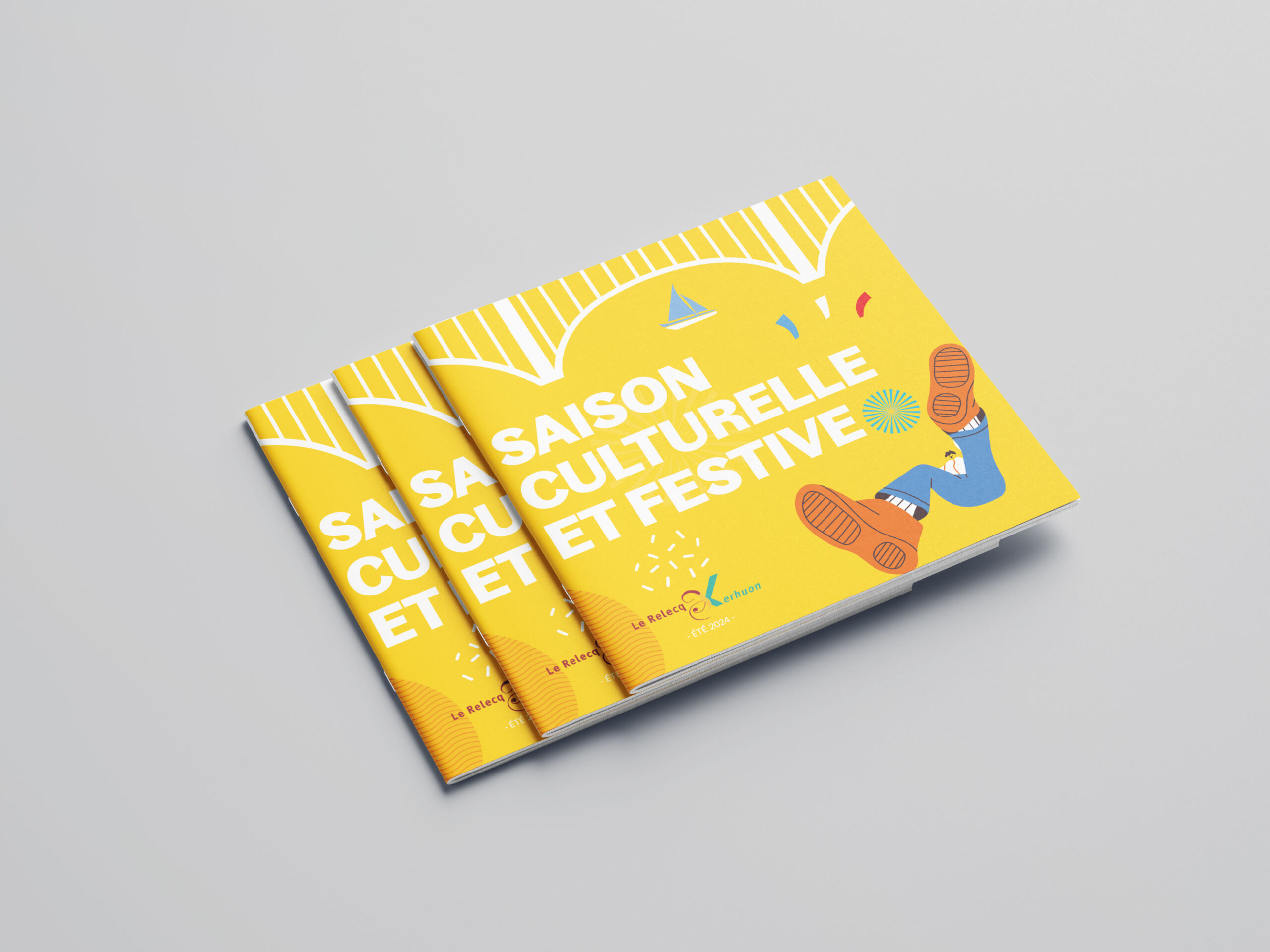 couverture saison culturelle et festive realisee par hd graphisme un graphiste a rennes