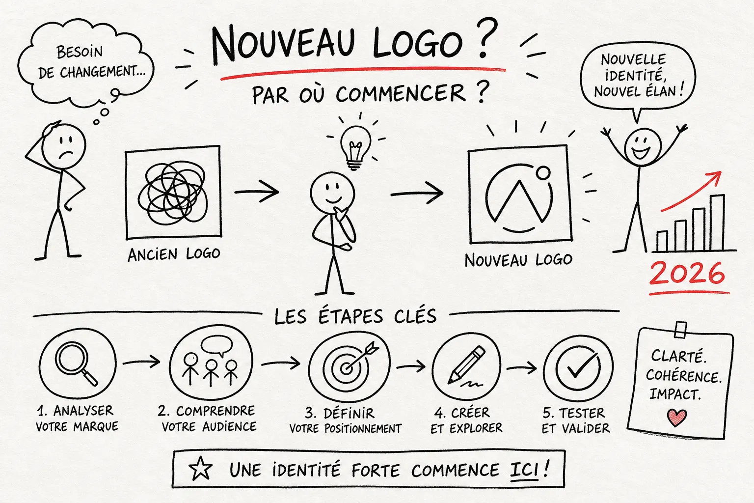 Nouveau logo pour son entreprise : par où commencer en 2026 ?